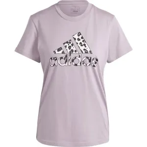 adidas ANIMAL PRINT GRAPHIC T-SHIRT Damen T Shirt, violett, größe M