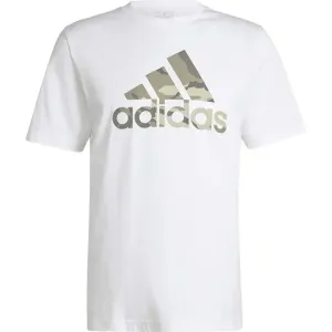 adidas CAMO BADGE OF SPORT GRAPHIC Herren T-Shirt, weiß, größe M