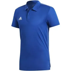 adidas CORE18 POLO Polo T-Shirt, blau, größe M
