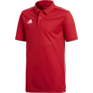 adidas CORE18 POLO Y Poloshirt für Jungs, rot, größe 128