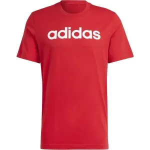 adidas ESSENTIALS SINGLE JERSEY LINEAR Herren T-Shirt, rot, größe 3XL