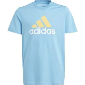 adidas ESSENTIALS TWO-COLOR BIG LOGO Jungen T-Shirt, hellblau, größe 128