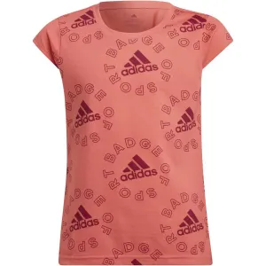 adidas LOGO T1 Mädchenshirt, rosa, größe 128