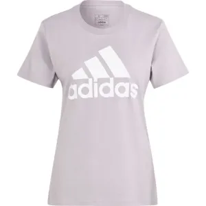 adidas LOUNGEWEAR ESSENTIALS LOGO Damen T Shirt, violett, größe XL