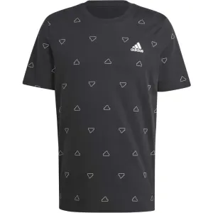 adidas SEASONAL ESSENTIALS MONOGRAM GRAPHIC T-SHIRT Herren T-Shirt, schwarz, größe 2XL