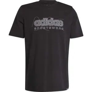 adidas SPORTSWEAR GRAPHIC TEE Herren T-Shirt, schwarz, größe 2XL