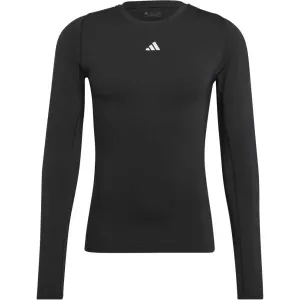 adidas TECHFIT LONG SLEEVE TEE Herrenshirt, schwarz, größe XL