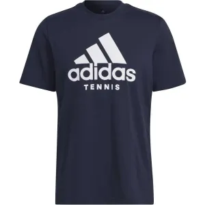 adidas TNS LOGO T Herren Tennishemd, dunkelblau, größe M