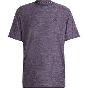 adidas TRAIN ESSENTIALS STRETCH TRAINING TEE Sport-T-Shirt für Herren, violett, größe 2XL