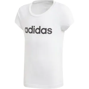 adidas YG E LIN TEE Mädchen T-Shirt, weiß, größe 116