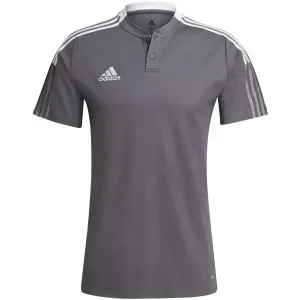 adidas TIRO21 POLO Herren Fußballshirt, grau, größe L