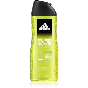 Adidas Pure Game Duschgel für Gesicht, Körper und Haare 3 in1 für Herren 400 ml #1360177