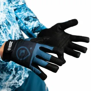 ADVENTER & FISHING PETROL Unisex-Handschuhe für die Hochseefischerei, schwarz, größe L/XL