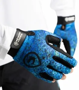 ADVENTER & FISHING BLUEFIN TREVALLY SHORT Unisex-Handschuhe für die Hochseefischerei, blau, größe L/XL