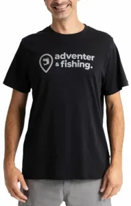 ADVENTER & FISHING COTTON SHIRT BLACK Herrenshirt, schwarz, größe XXL