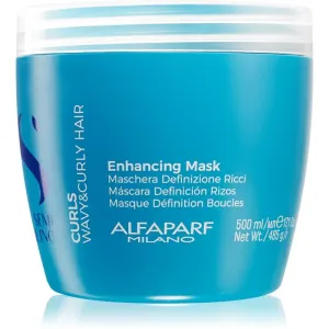 Alfaparf Milano Semi Di Lino Curls Enhancing Mask pflegende Haarmaske Für den Glanz lockiger und krauser Haare 500 ml
