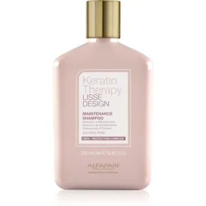 Alfaparf Milano Keratin Therapy Lisse Design sanftes Shampoo für glänzendes und geschmeidiges Haar 250 ml
