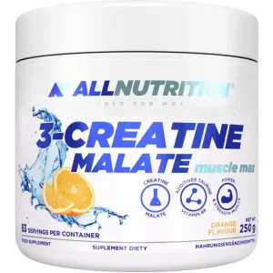 Allnutrition 3-Creatine Malate Muscle Max Präparat zur Förderung des Muskelwachstums Geschmack Orange 250 g