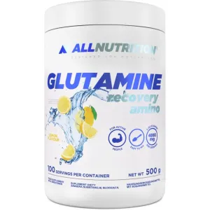 Allnutrition Glutamine Recovery Amino Regeneration und Muskelaufbau Geschmack Lemon 500 g