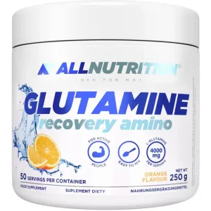 Allnutrition Glutamine Recovery Amino Regeneration und Muskelaufbau Geschmack Orange 250 g
