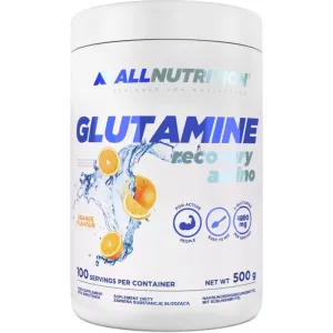 Allnutrition Glutamine Recovery Amino Regeneration und Muskelaufbau Geschmack Orange 500 g