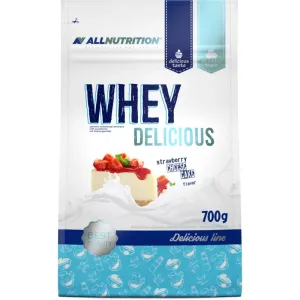 Allnutrition Whey Delicious Molkenprotein Geschmack Cheesecake & Strawberry 700 g