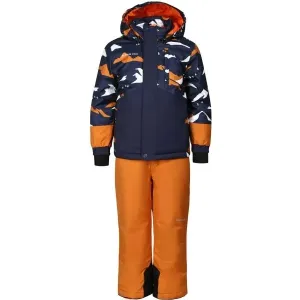ALPINE PRO LARQO Kinder Skikombination, orange, größe 104-110