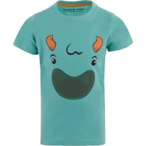 ALPINE PRO IKEFO T-Shirt für Kinder, türkis, größe 128-134