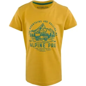 ALPINE PRO MESCO Jungenshirt, gelb, größe 140-146