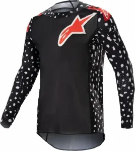 Alpinestars Supertech North Jersey Black/Neon Red L Motocross Trikot
