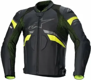 Alpinestars GP Plus R V3 Rideknit Leather Jacket Black/Yellow Fluo 52 Lederjacke