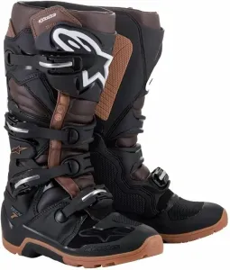 Alpinestars Tech 7 Enduro Boots Black/Dark Brown 40,5 Motorradstiefel