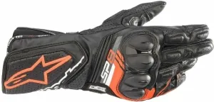 Alpinestars SP-8 V3 Leather Gloves Black/Red Fluorescent 2XL Motorradhandschuhe