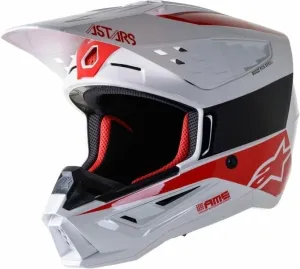 Alpinestars S-M5 Bond Helmet White/Red Glossy L Helm
