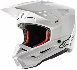 Alpinestars S-M5 Solid Helmet White Glossy L Helm
