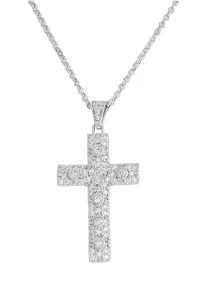 Amen Silberkette mit Zirkonen Kreuz CCZBB (Kette, Anhänger)