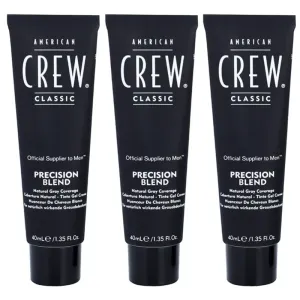 American Crew Precision Blend Natural Gray Coverage Haarfarbe für Männer Light Blond 7-8 3 x 40 ml