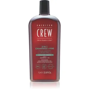 American Crew 3 in 1 Chamimile + Pine Shampoo, Conditioner und Duschgel 3 in 1 für Herren 1000 ml