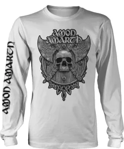 Amon Amarth T-Shirt Grey Skull White M