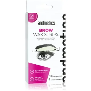 Andmetics Enthaarungsstreifen für Augenbrauen für Frauen (Brow Wax Strips For Women)