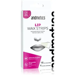 andmetics Wax Strips Lip Kaltwachsstreifen für die Oberlippe 16 St