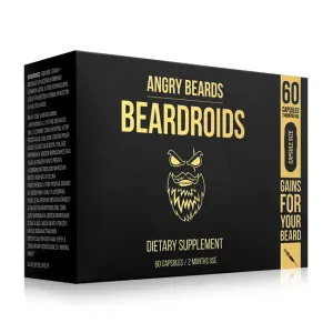 ANGRY BEARDS Nahrungsergänzungsmittel Beardroids - Vitamine für Bartwuchs 60 Stück