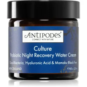 Antipodes Culture Probiotic Night Recovery Water Cream intensive Nachtcreme zur Revitalisierung der Haut mit Probiotika 60 ml