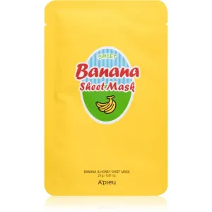A’pieu Banana Nährende Tuchmaske für klare und glatte Haut 23 g