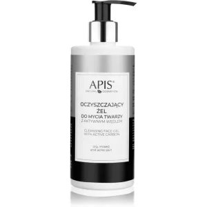 Apis Natural Cosmetics Home TerApis Reinigungsgel mit Aktivkohle für fettige und problematische Haut 300 ml