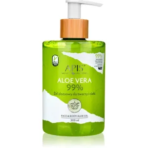 Apis Natural Cosmetics Aloe Vera Intensives Feuchtigkeit spendendes Gel für Gesicht, Körper und Haare 300 ml