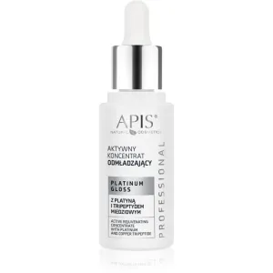 Apis Natural Cosmetics Platinum Gloss verjüngendes Pflegekonzentrat zur Festigung der Haut 30 ml