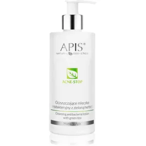 Apis Natural Cosmetics Acne-Stop Home TerApis Reinigungs - und Abschminkmilch mit grünem Tee 300 ml