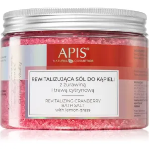 Apis Natural Cosmetics Cranberry Vitality entspannendes Badesalz mit Mineralien aus dem Toten Meer 650 g