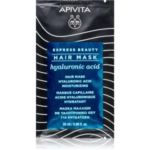 Apivita Express Beauty Hyaluronic Acid feuchtigkeitsspendende Maske für die Haare 20 ml
